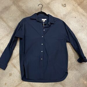 ANN MASHBURN Midnight Blue Collared Shirt